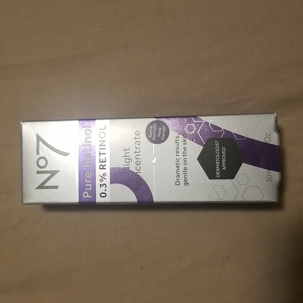 No7 Night Concentrate Facial Treatment - 0.3% Pure Retinol - 1 fl oz NWT!